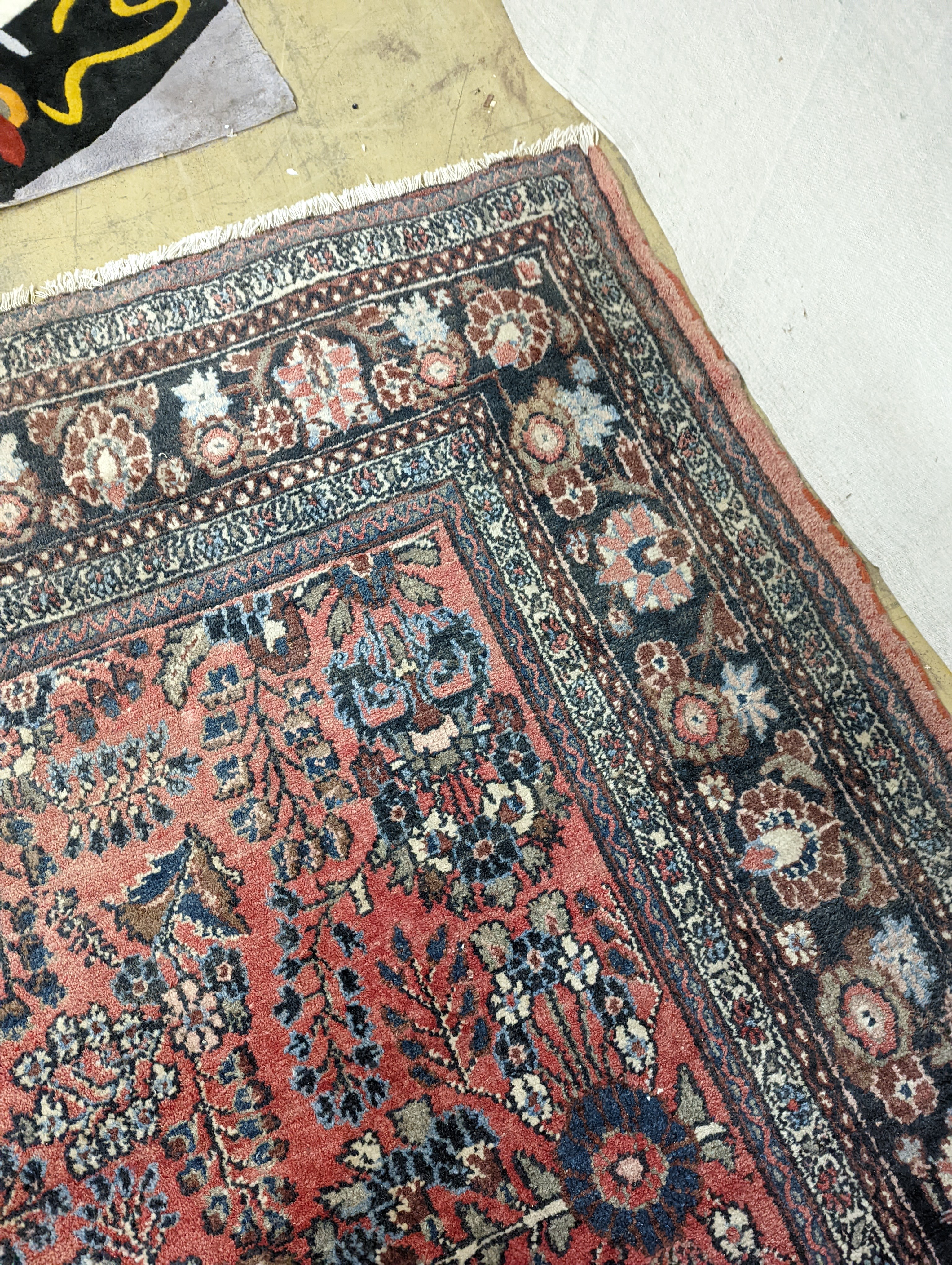 A Mahal red ground carpet, 320 x 270cm